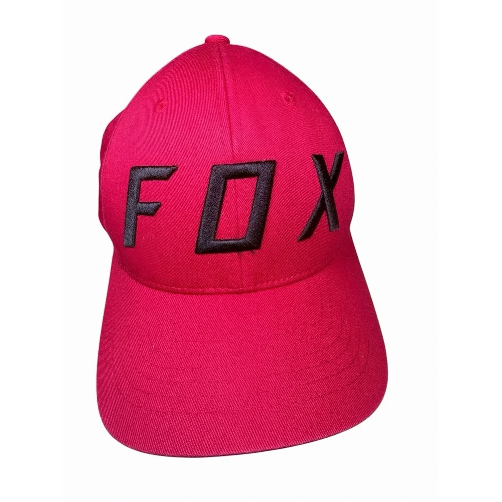 Fox Racing Flexfit 110 Snapback‎ Hat Red Black MX Motocross Dirt Bike Cap